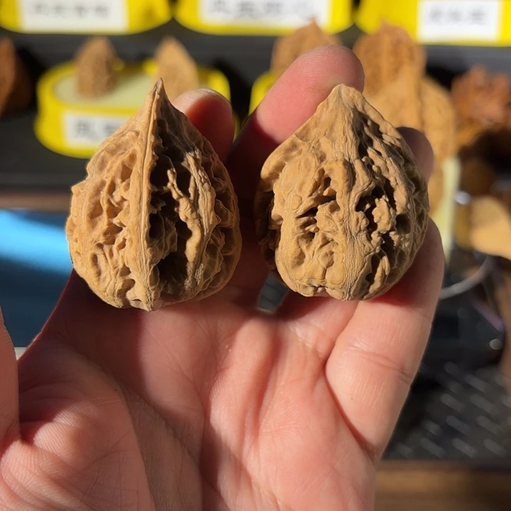 桃核把件粗筋桃心-（开年大促）