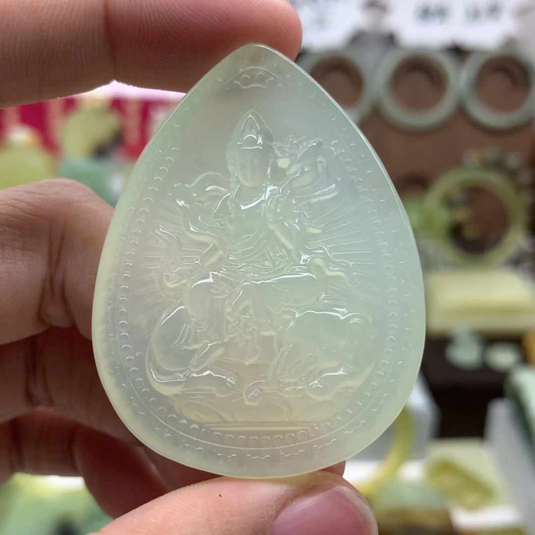 岫玉未镶嵌吊坠(不含链)