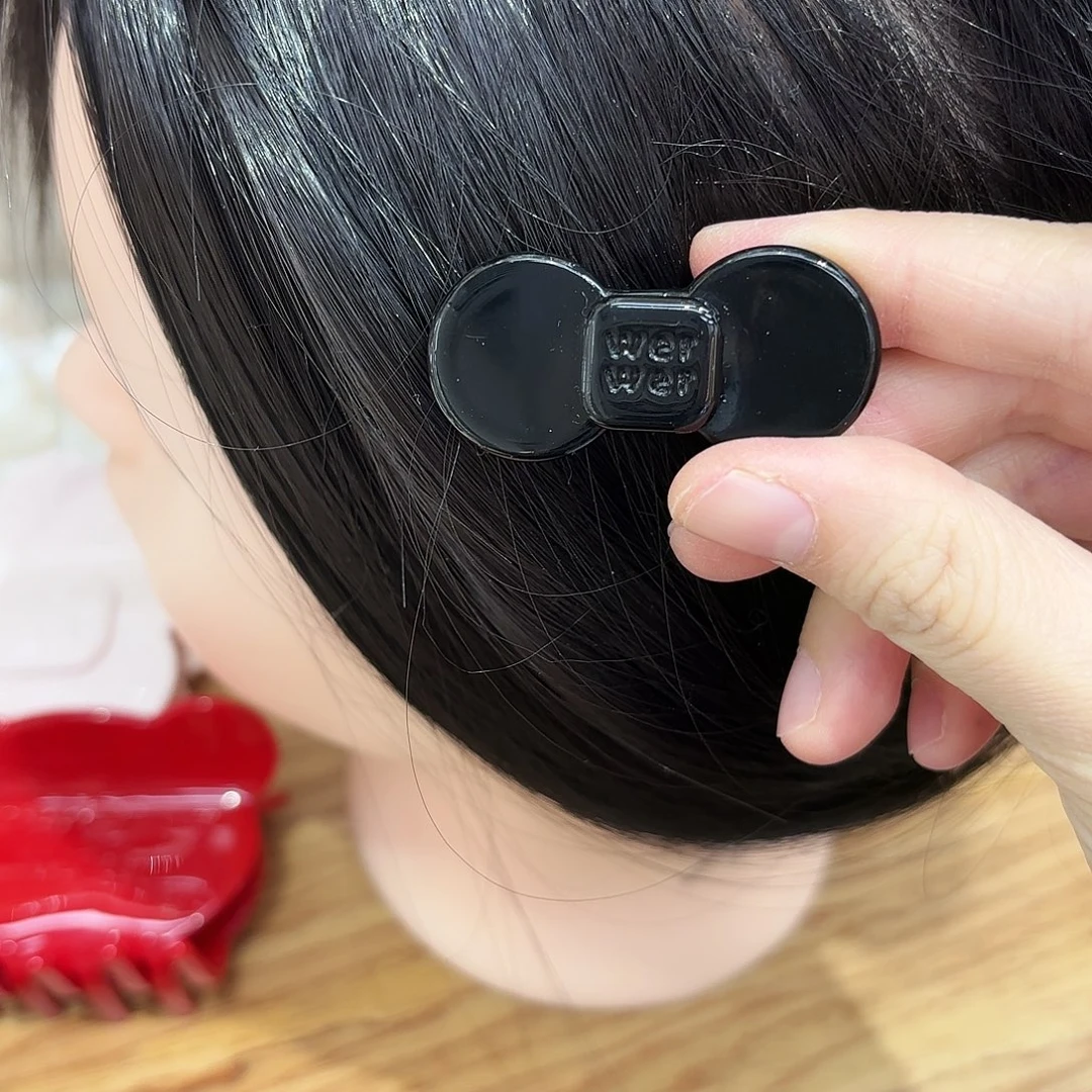 皮质铁合金小号蝴蝶结黑色