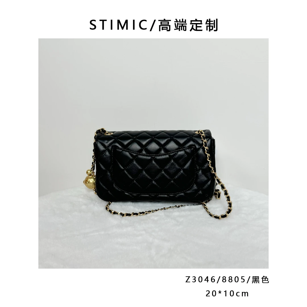 Z3046/8805/黑色Paiyuge订制手工时尚女士单肩斜挎手提包QC8805