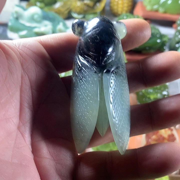 岫玉手把件未镶嵌