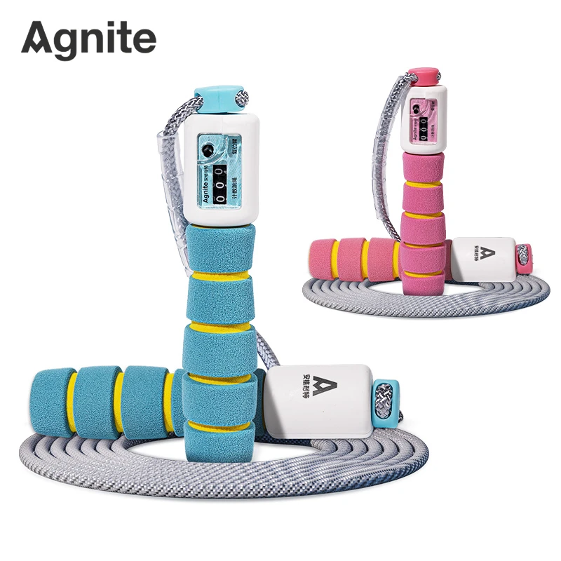 安格耐特FT901泡棉手柄机械计数棉绳跳绳随机发一根