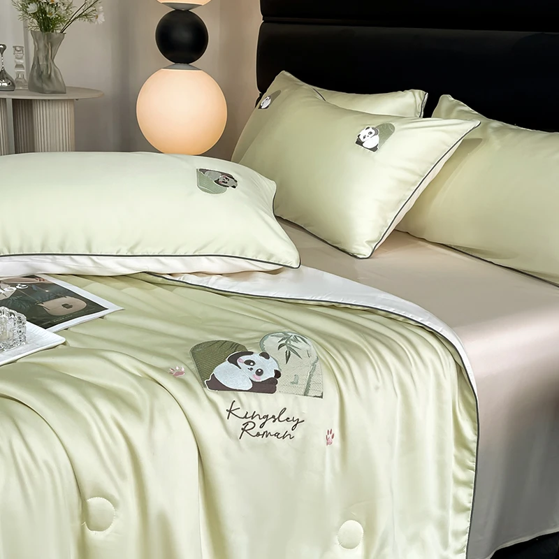 冰丝夏凉被空调被夏季凉感夏被卧室单人薄被子被芯可机洗2025新款