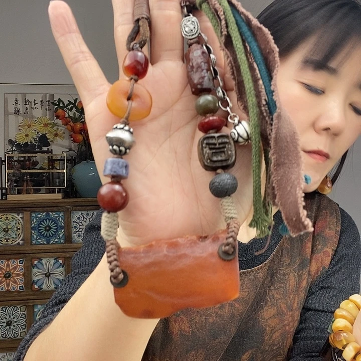 蜜蜡项链未镶嵌项链