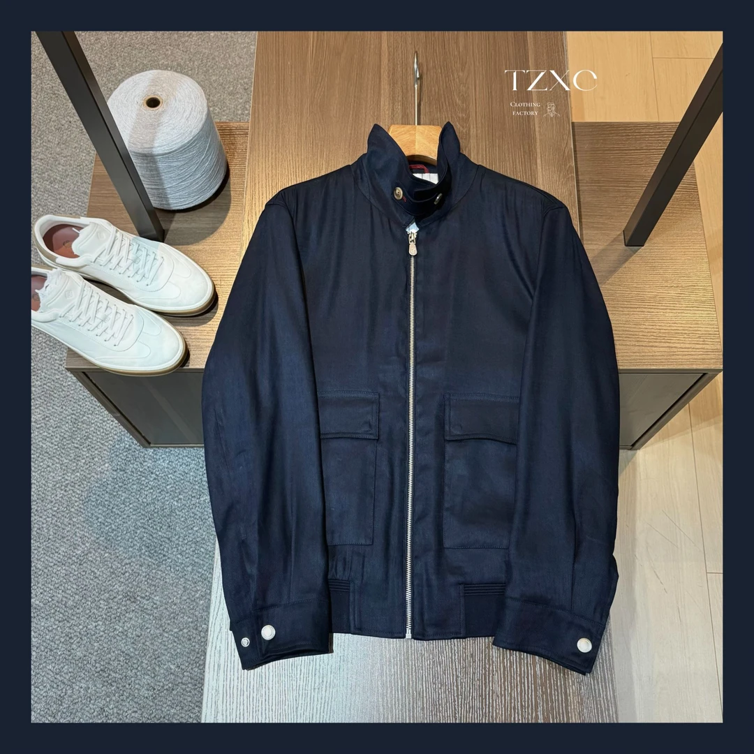 【6803-H】 高奢男装 2025早春简约老钱风格休闲猎装夹克