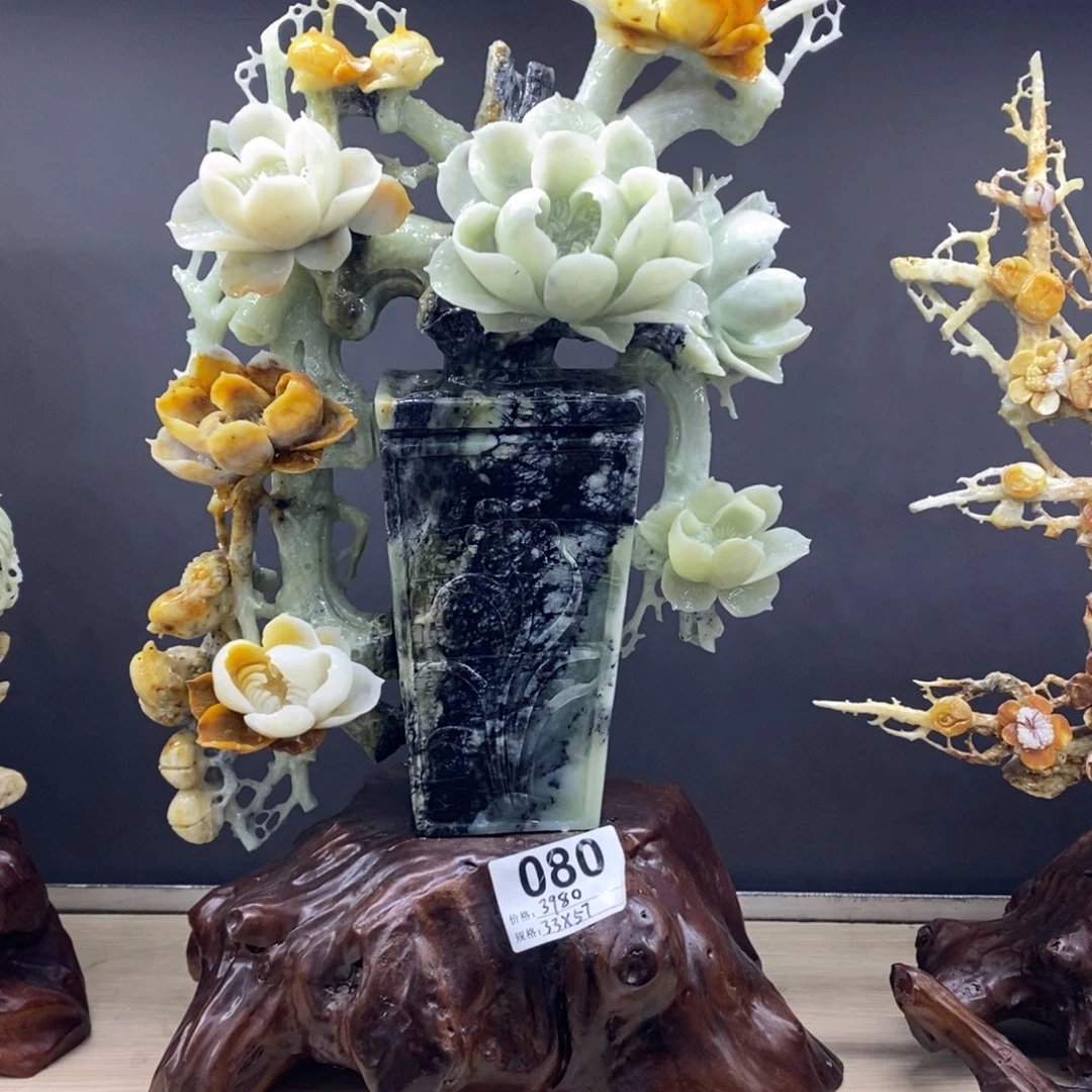 【闪购商品】蛇纹石玉（覆膜）珠宝奇石未镶嵌铁*@