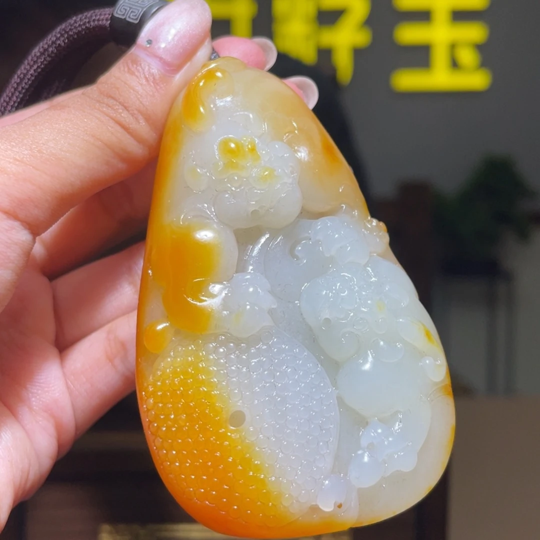 和田玉未镶嵌颈饰D2