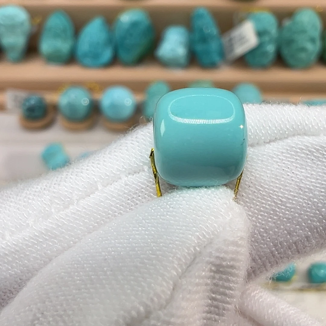 绿松石未镶嵌配饰直径8.5