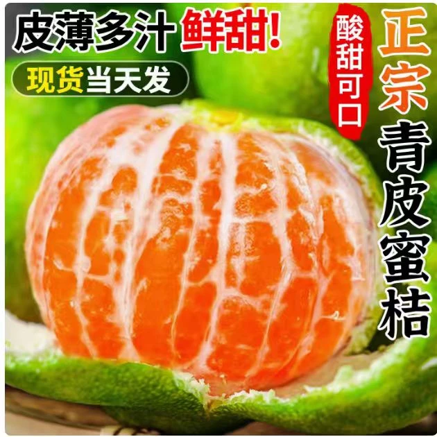 【次日达 顺丰】新鲜蜜桔现摘云南青皮无籽柑橘子酸甜孕妇当季水果整箱y云南省