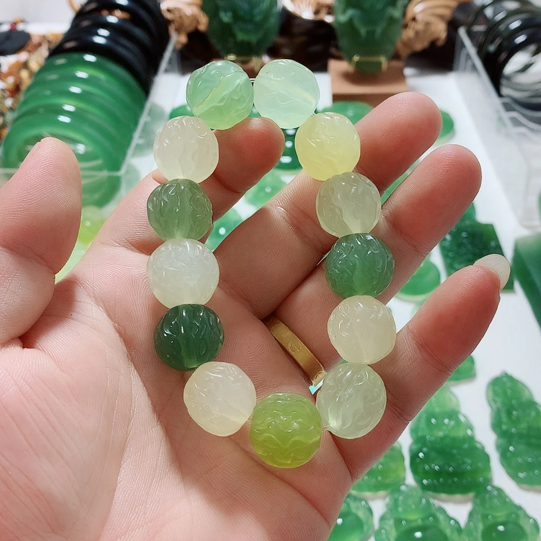 蛇纹石玉未镶嵌手串