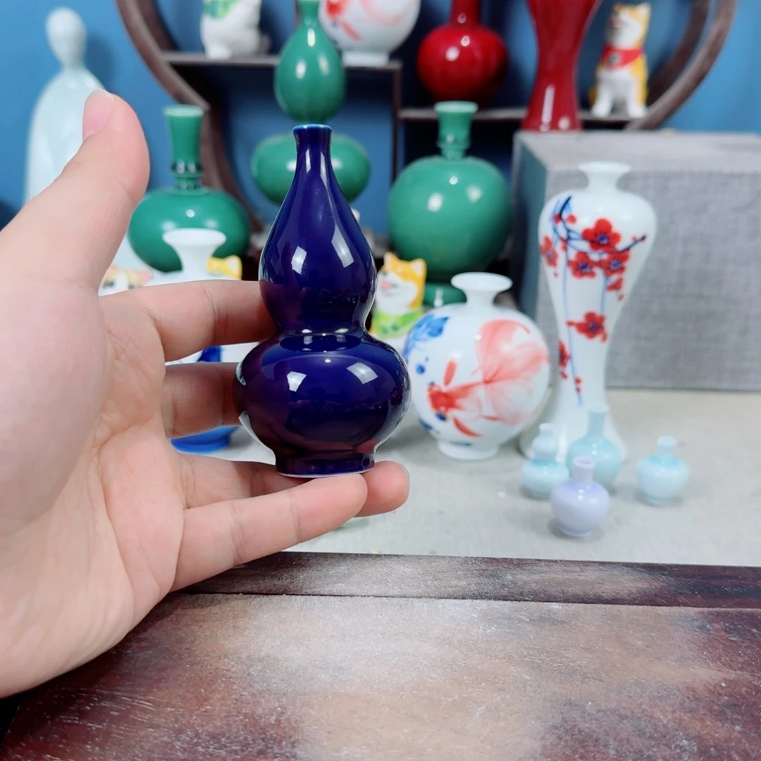 陶瓷手工小花器摆件