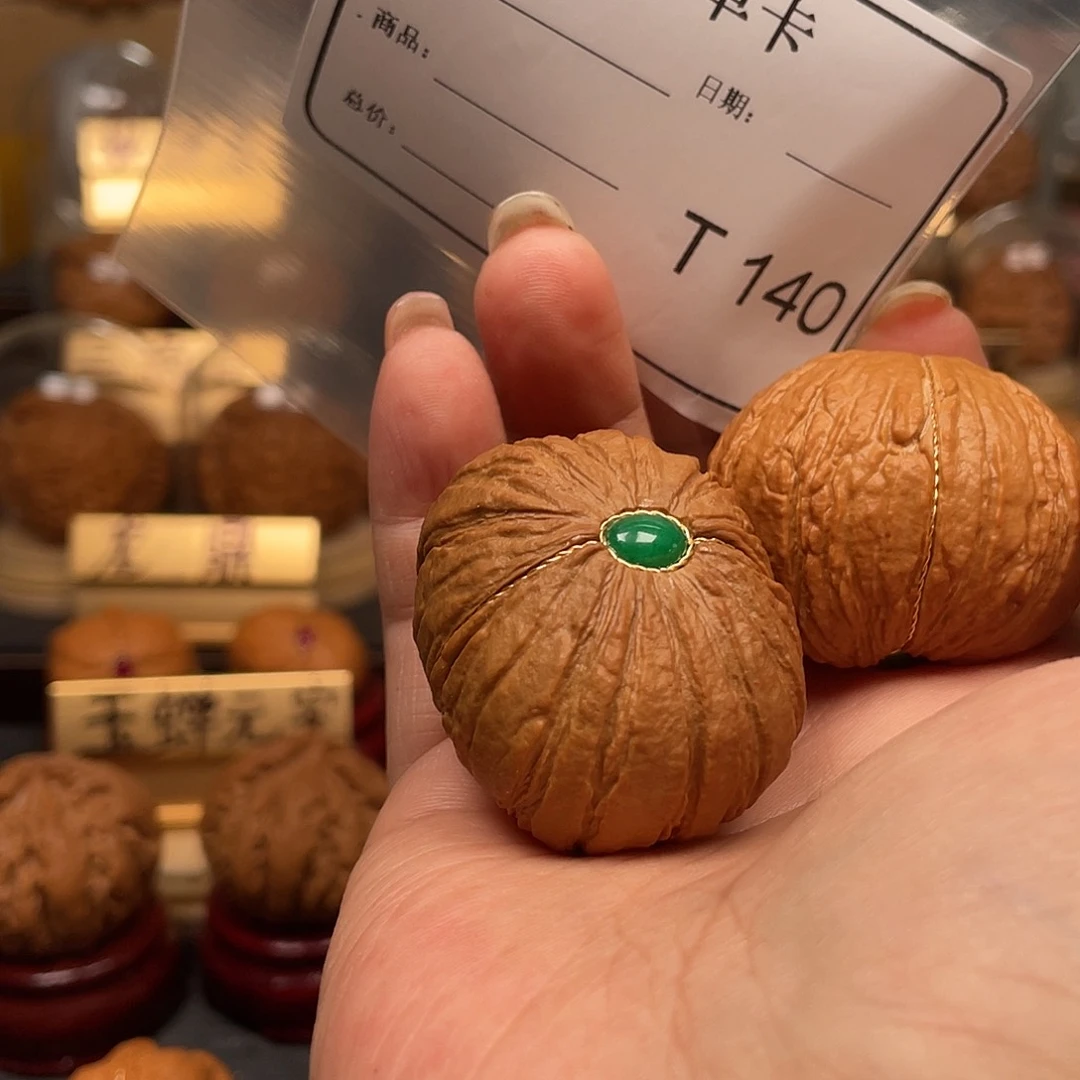 文玩核桃把件木*猴头140