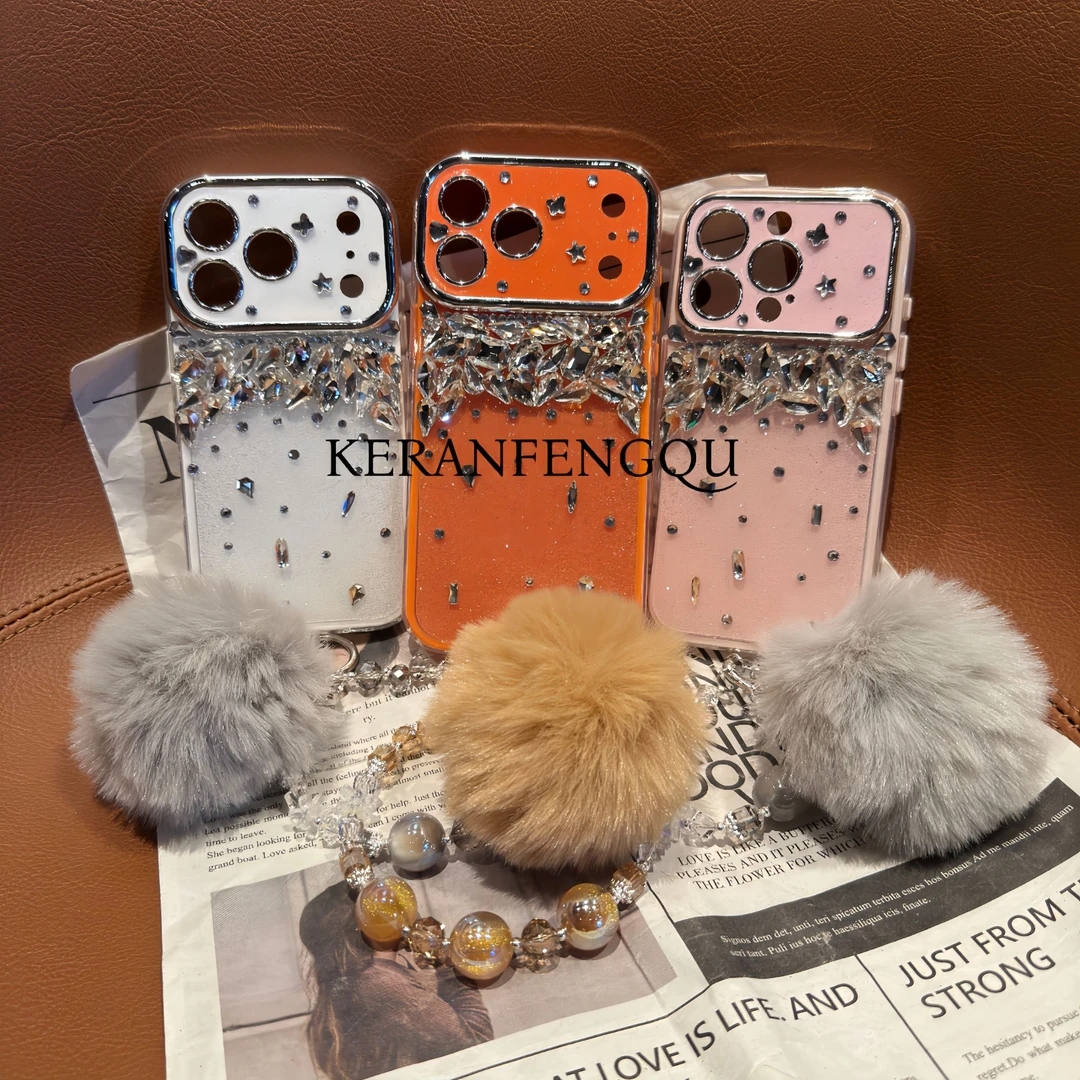 时尚创意满钻全包设计秒变17适用于苹果17promax/16/15防摔手机壳