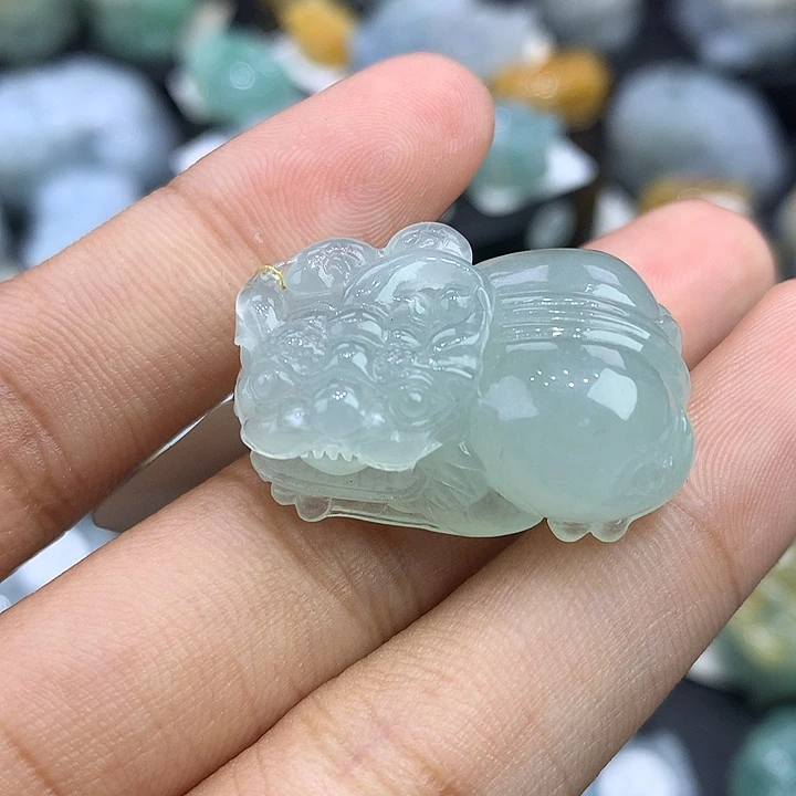 颈饰未镶嵌翡翠天然缅甸翡翠