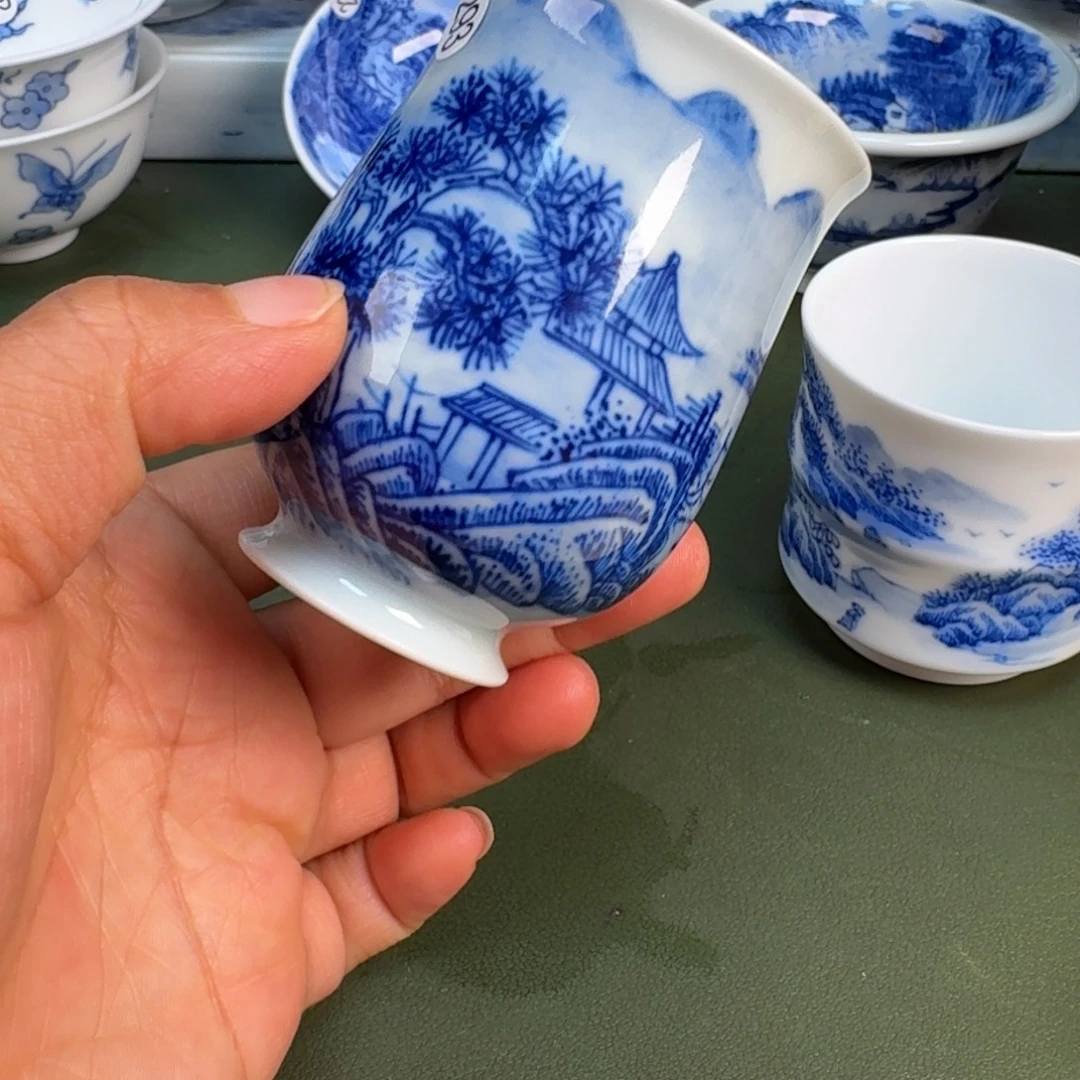 瓷景德镇纯手绘茶具圆圆293