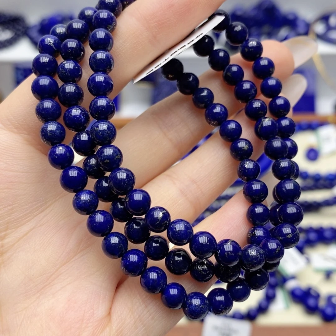 未镶嵌青金石手链6mm