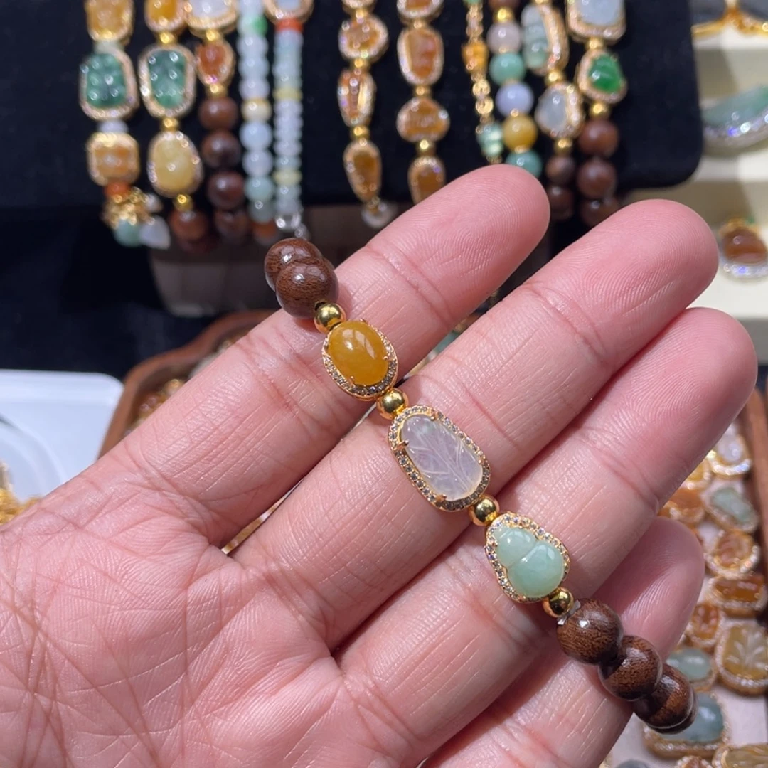 翡翠银S925镶嵌颈饰