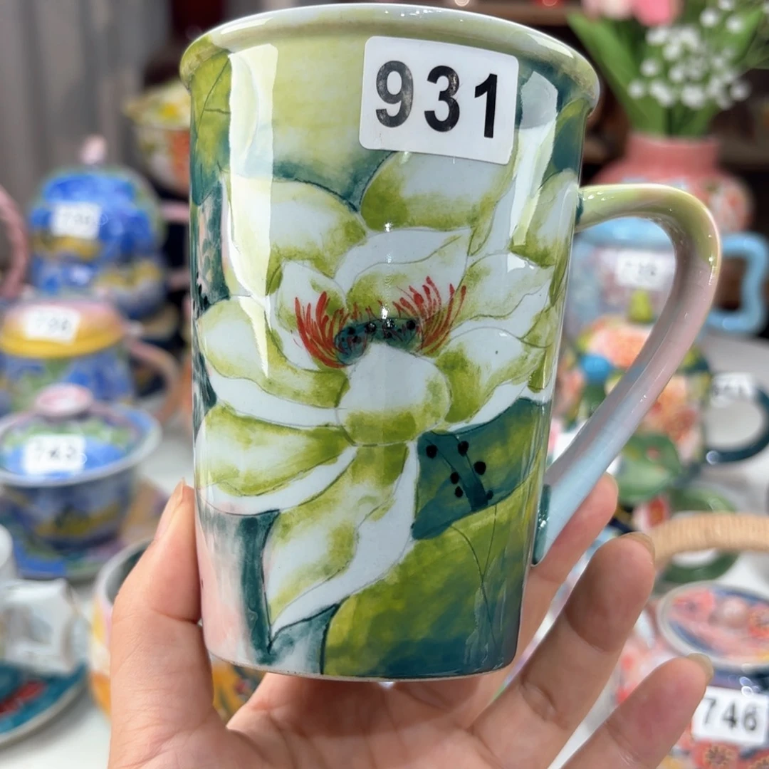 景德镇手绘高温釉下彩陶瓷茶具