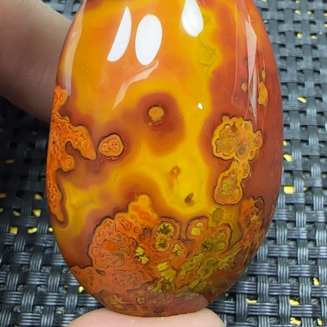 玛瑙/玉髓吊坠未镶嵌喜*