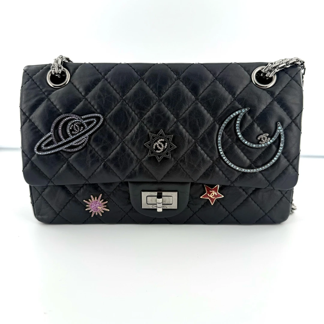 95新 Chanel/香奈儿  2.55彗星徽章单肩斜挎包 C1884