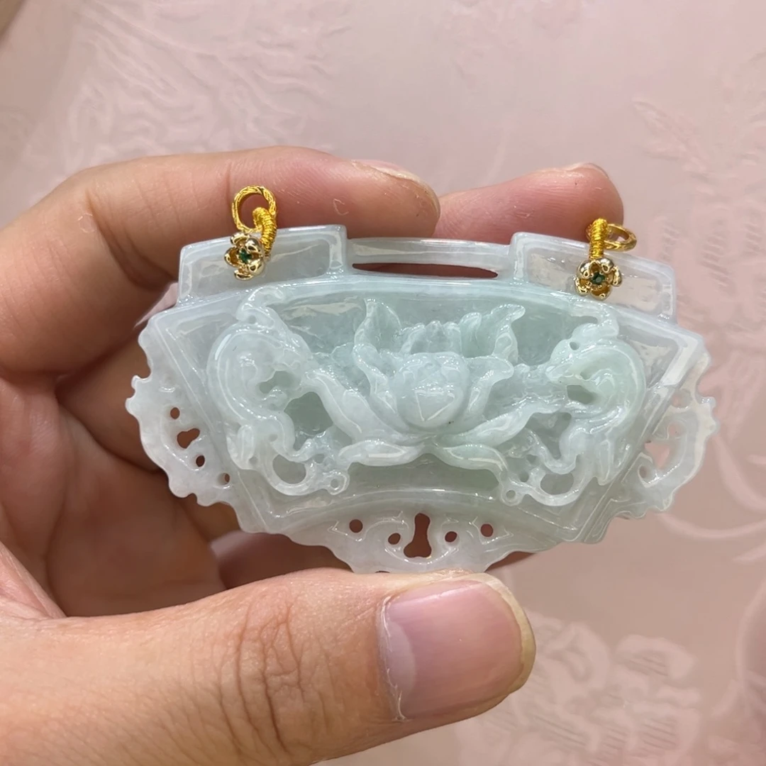 吊坠(赠链)合金翡翠代编织