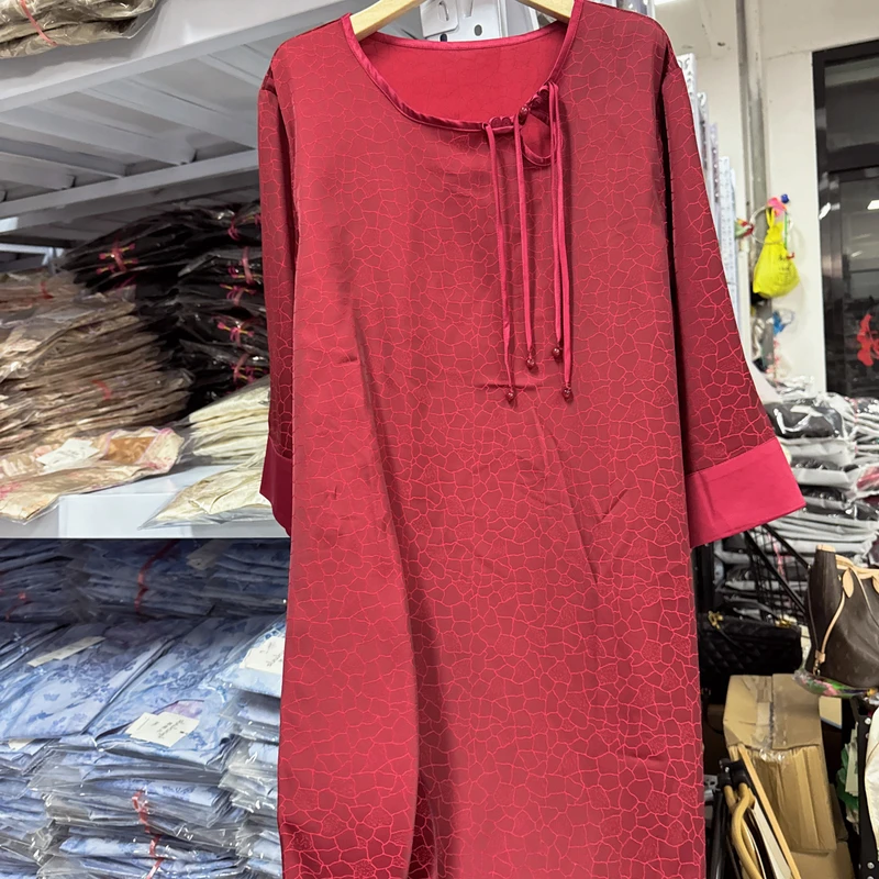 5065款新中式长款连衣裙【宋缇】