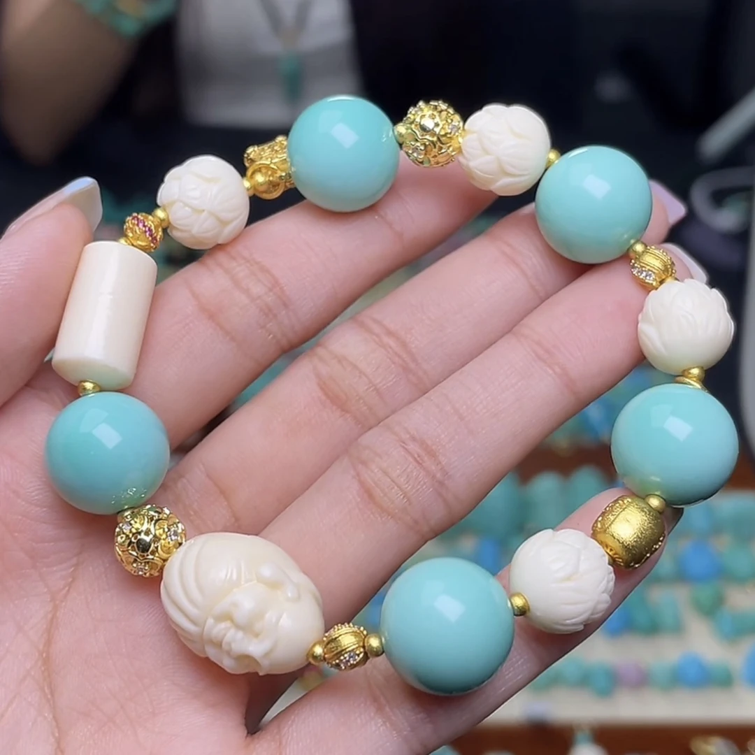 高品质湖北十堰原产地设计款时尚精致diy手串配件矿松项链女z530