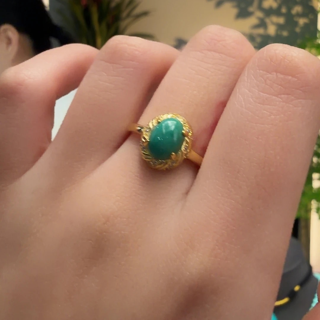 绿松石银S925镶嵌颈饰