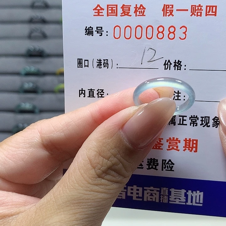 未镶嵌戒圈翡翠0883