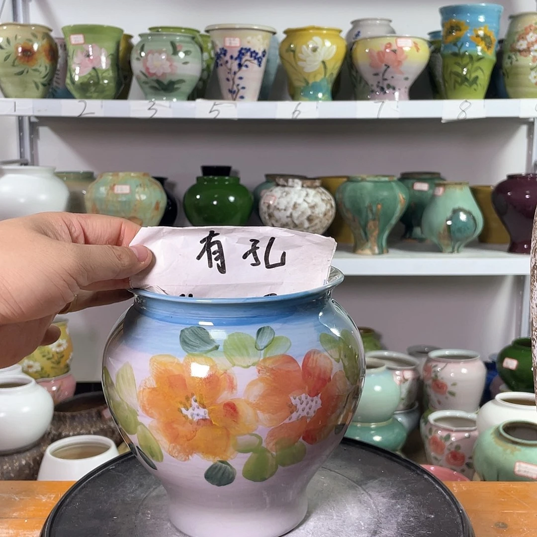 景德镇陶瓷花盆花器中秋国庆