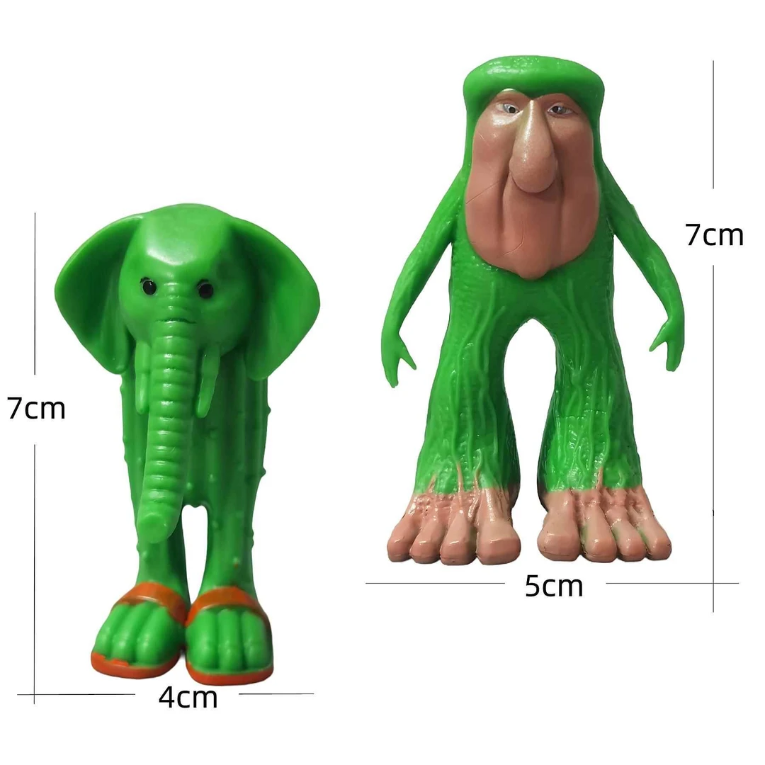 tungtungtung通通通木棍人手办美国山海经鲨鱼鳄鱼青蛙猴飞机摆件