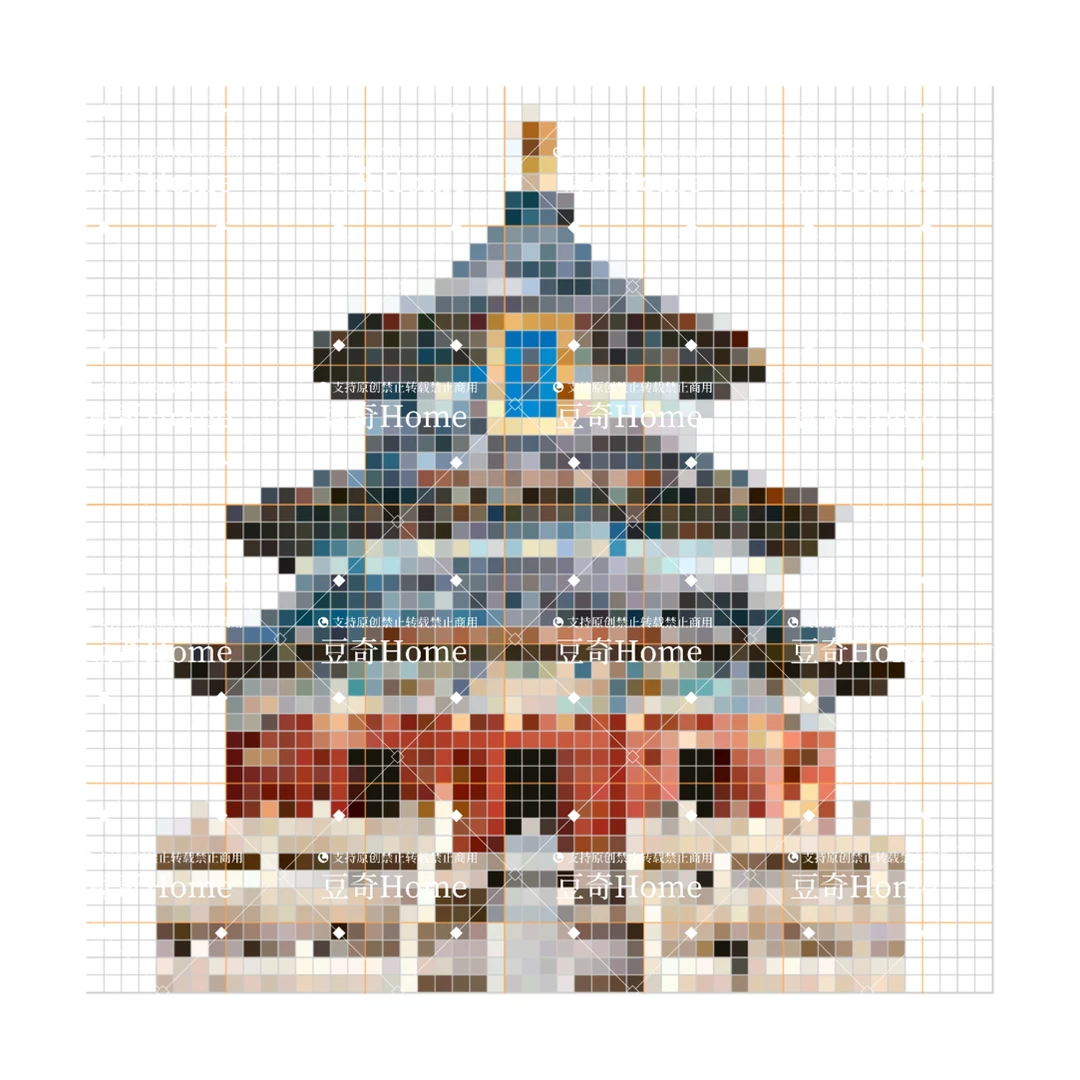 豆奇Home拼豆原创34地标系列广东醒狮