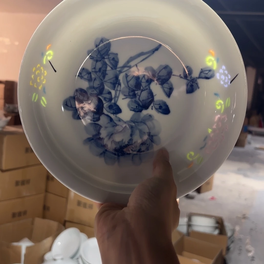 玉瓷景德镇陶瓷两只微瑕