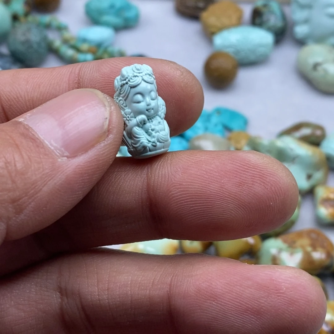 绿松石未镶嵌珠宝半成品