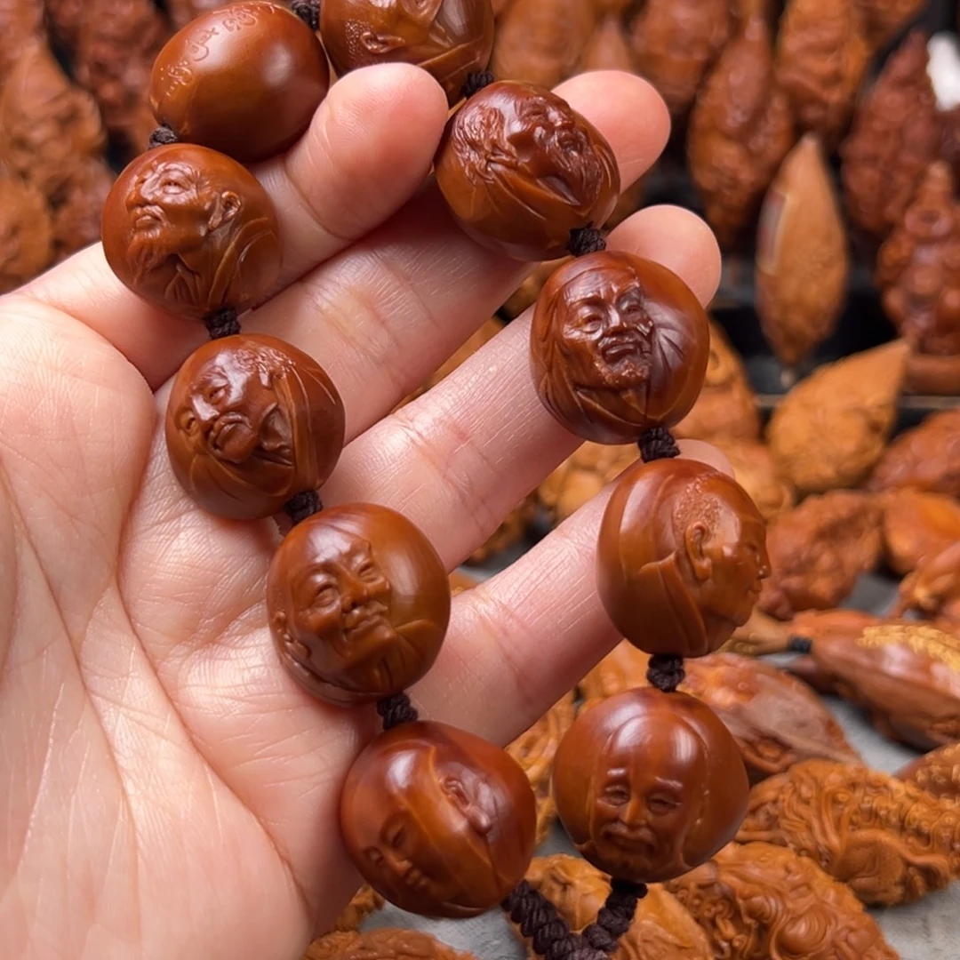 后***裔手串/手链橄榄核核雕