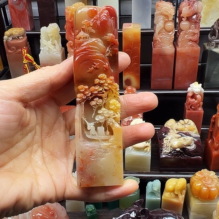 印石寿山石寿山石手工雕刻