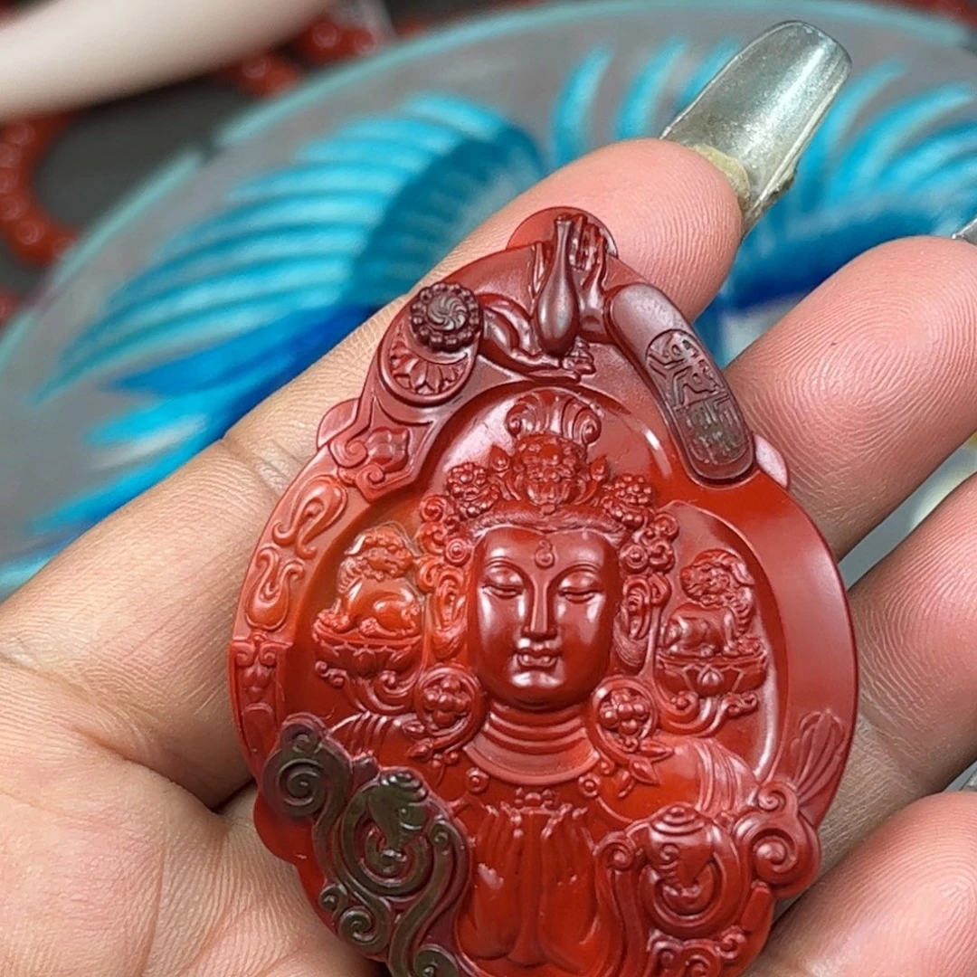 南红玛瑙未镶嵌吊坠