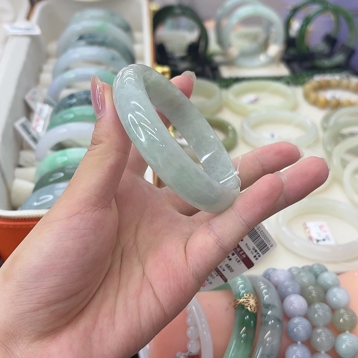 翡翠未镶嵌手镯（序号5）点菜看细节