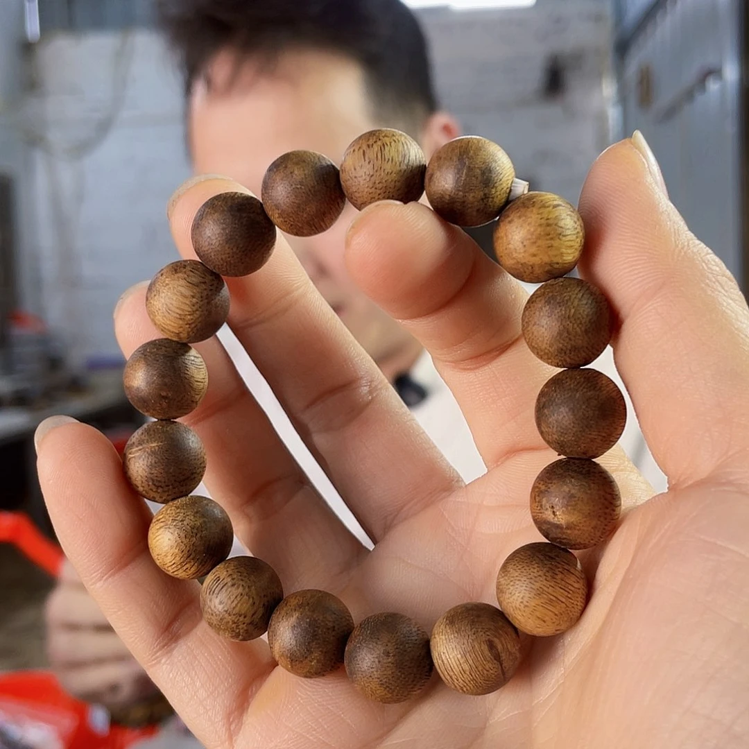 沉香手串善*雅天然红棋圆珠单圈1.2/10克多样性发一