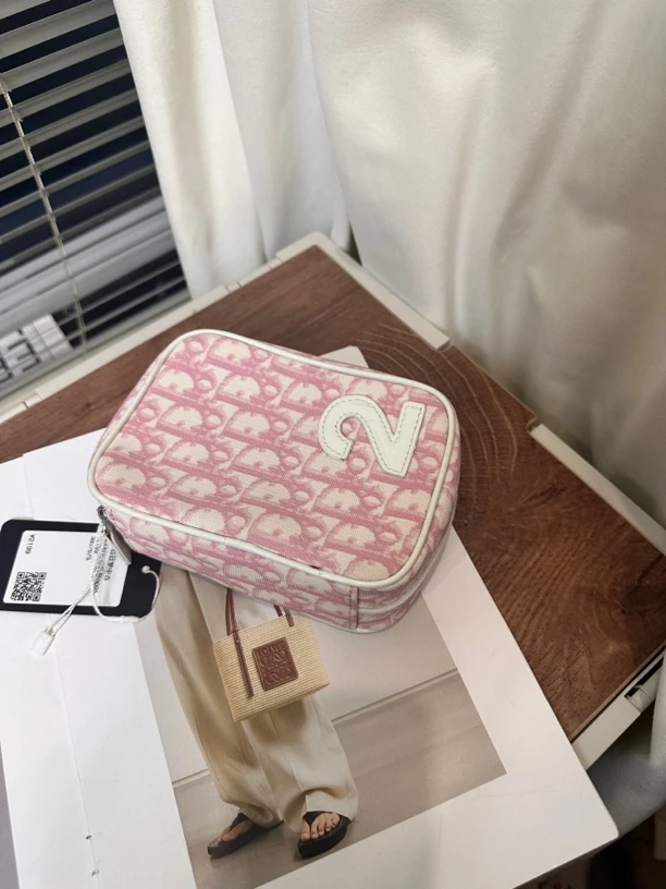 95新 DIOR/迪奥 粉色相机包时尚