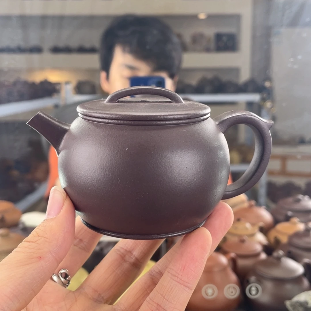茶壶紫砂150cc老紫泥茶壶