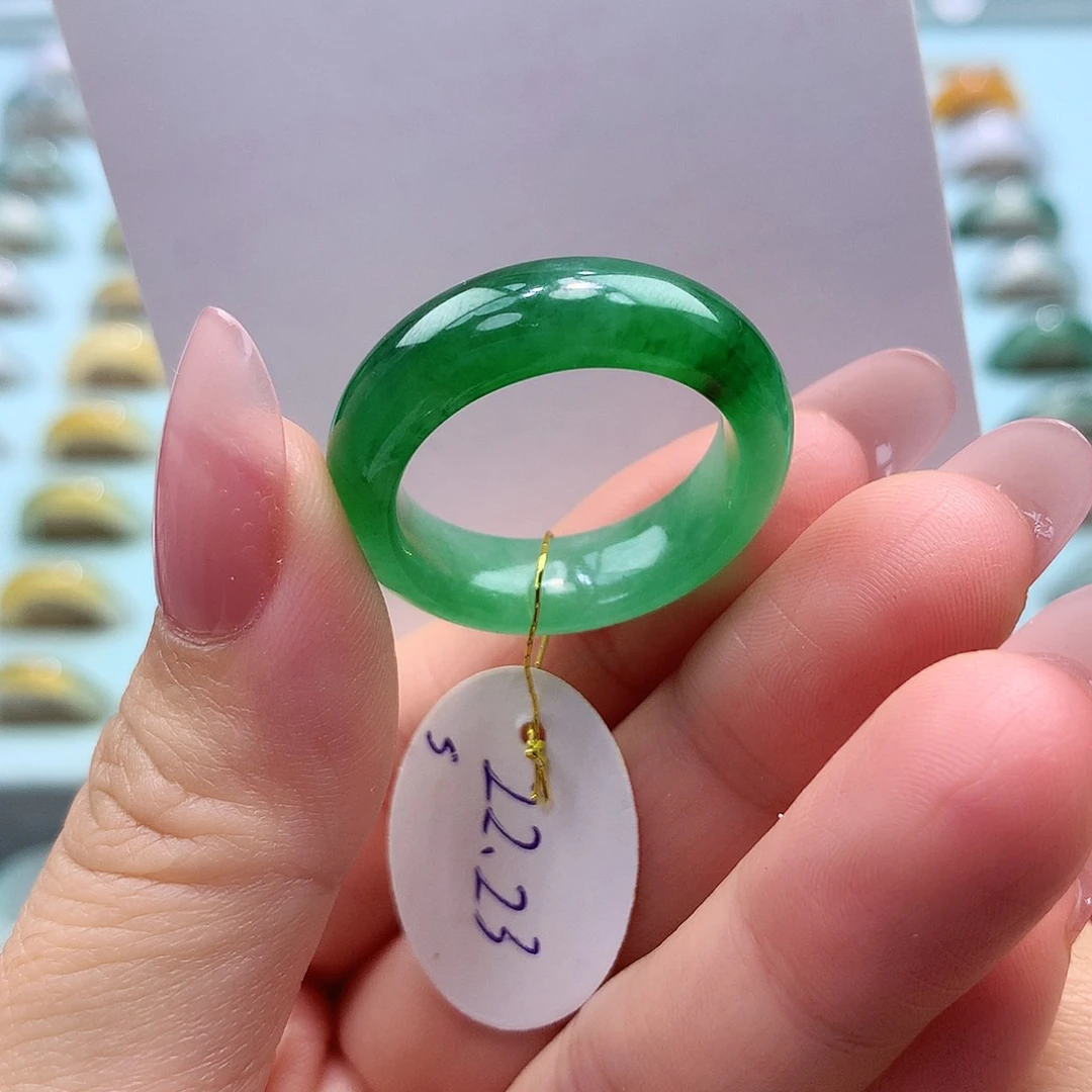 未镶嵌戒指翡翠2223圈
