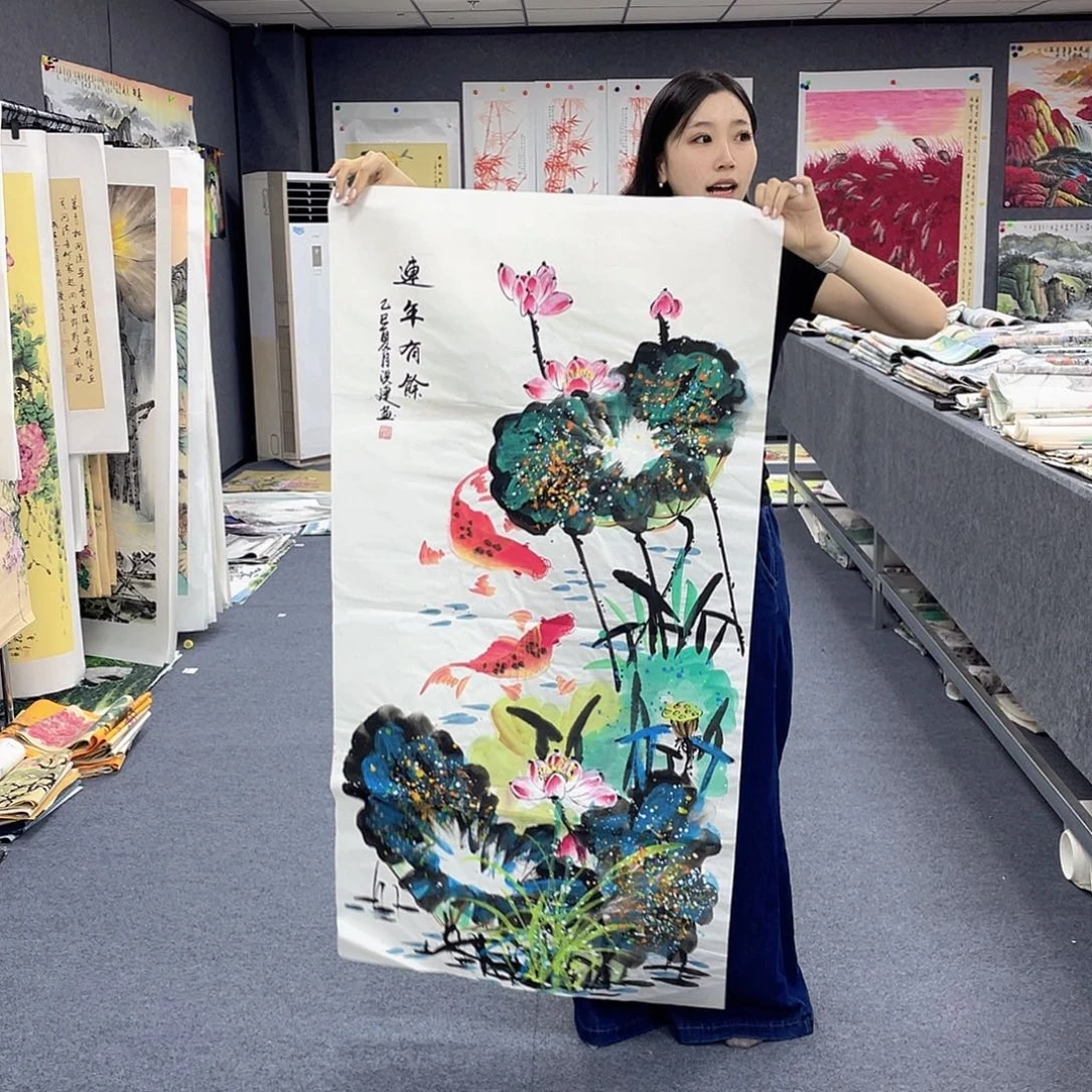 国画作品小姐姐放漏…