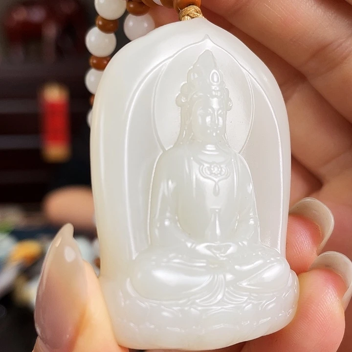 和田玉未镶嵌颈饰定制发货