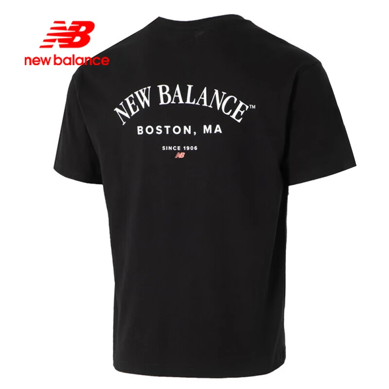 New Balance NB男装2025夏季新款运动休闲圆领短袖T恤AMT51374BK