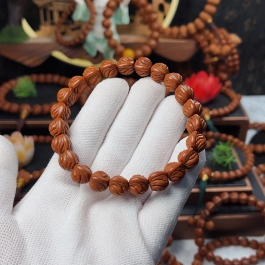 吊坠桃核荷***✨双脊龙手串10