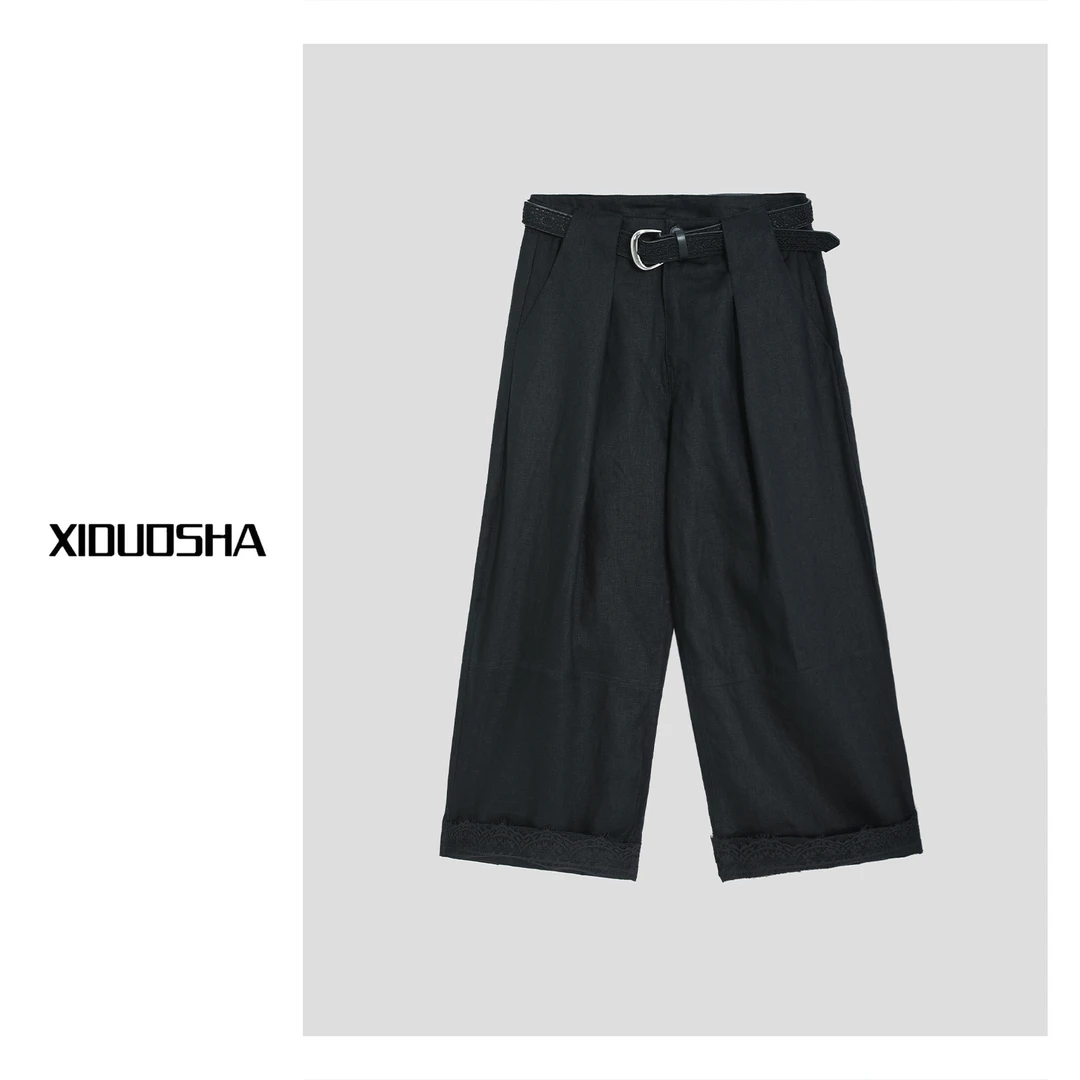 XIDUOSHA/喜朵莎夏款新品超薄欧货显瘦直筒8分裤 XDS1459