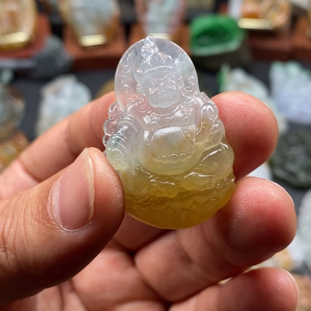 定制翡翠未镶嵌财神