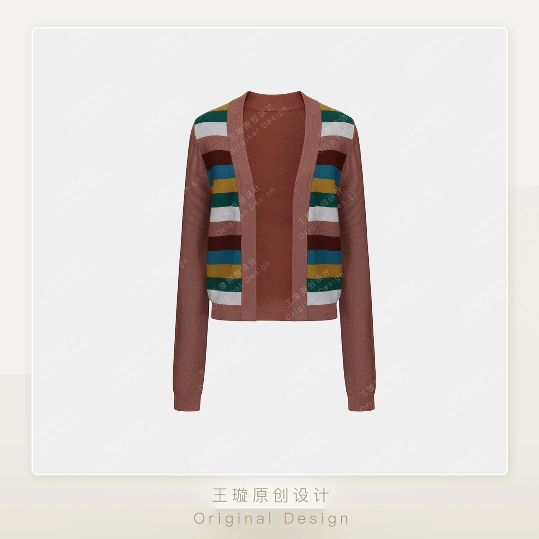 治愈系开衫王璇原创设计