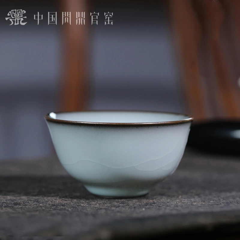 问鼎官窑北官月白鸿融杯